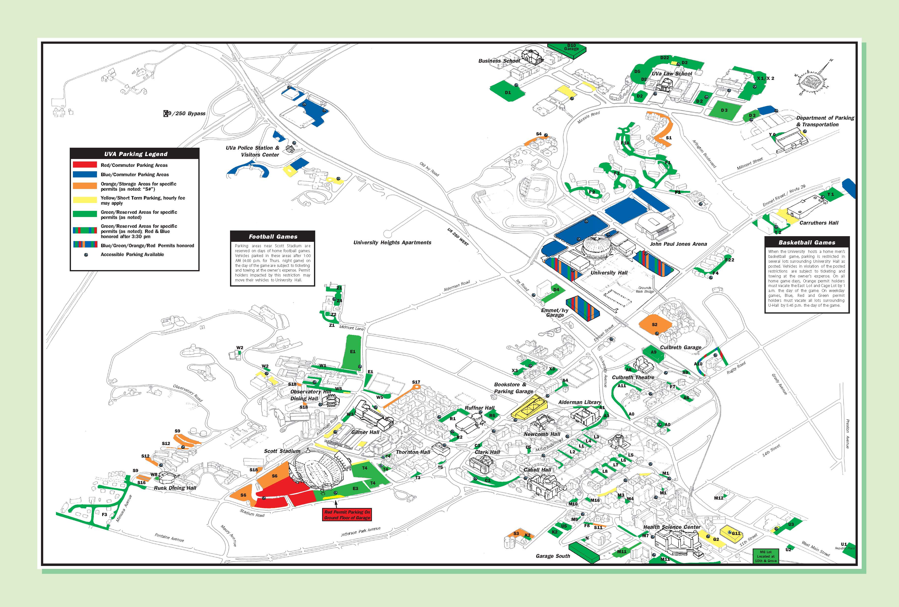 Uva Hospital Campus Map My XXX Hot Girl   Map Uva Parking 